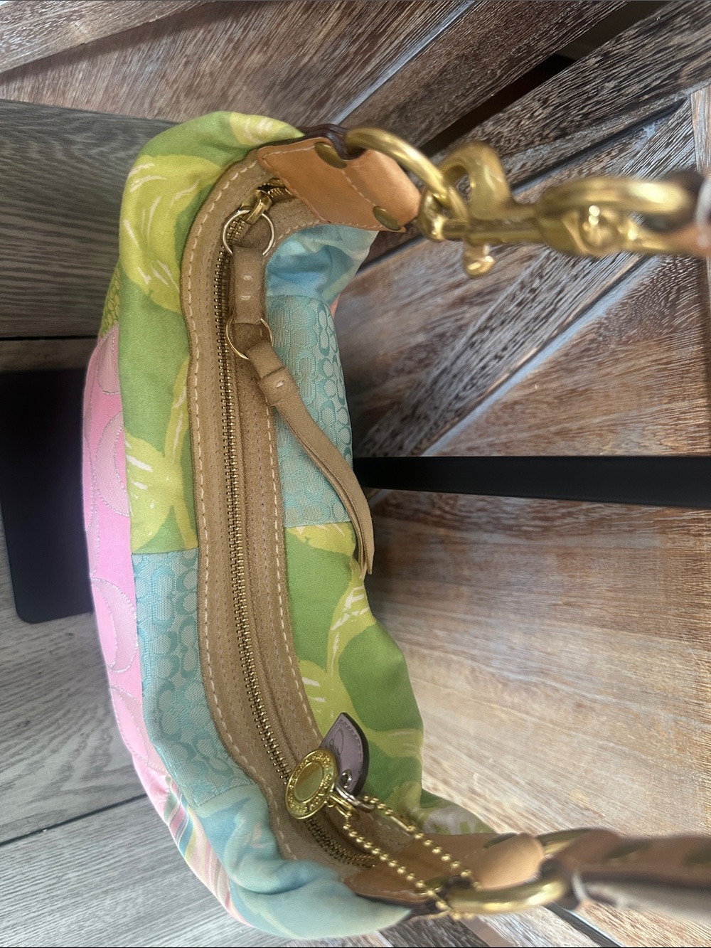 Coach Vintage Y2K Patchwork Shoulder Hobo RARE & Hard to Find! - Picture 15 of 16